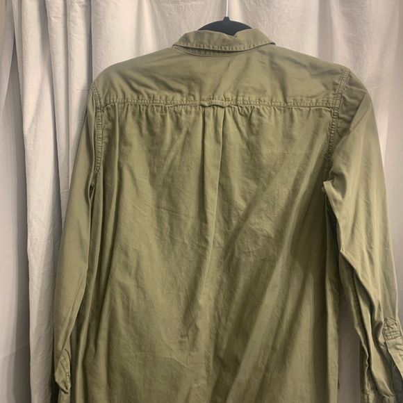 J. Crew olive button down - Picture 2 of 4